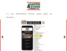 Tablet Screenshot of garrisevans.com